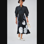 KIFARU Sculpted Wrap Blouse