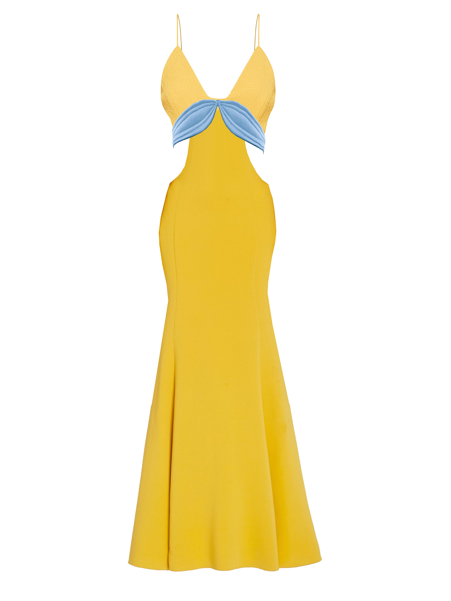 Raina Maxi Crepe Dress