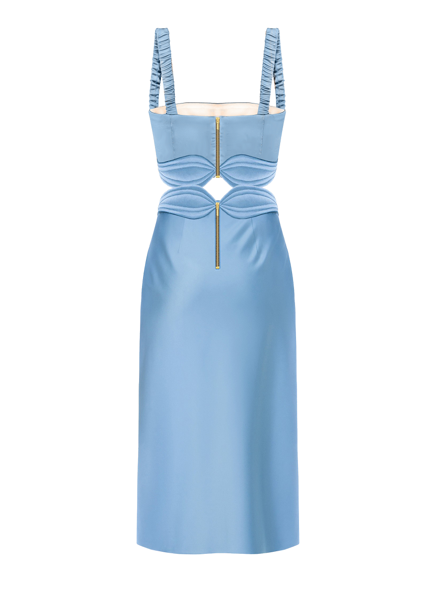 The Selima Silk Slip Dress