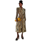Uju Leopard Print Coat