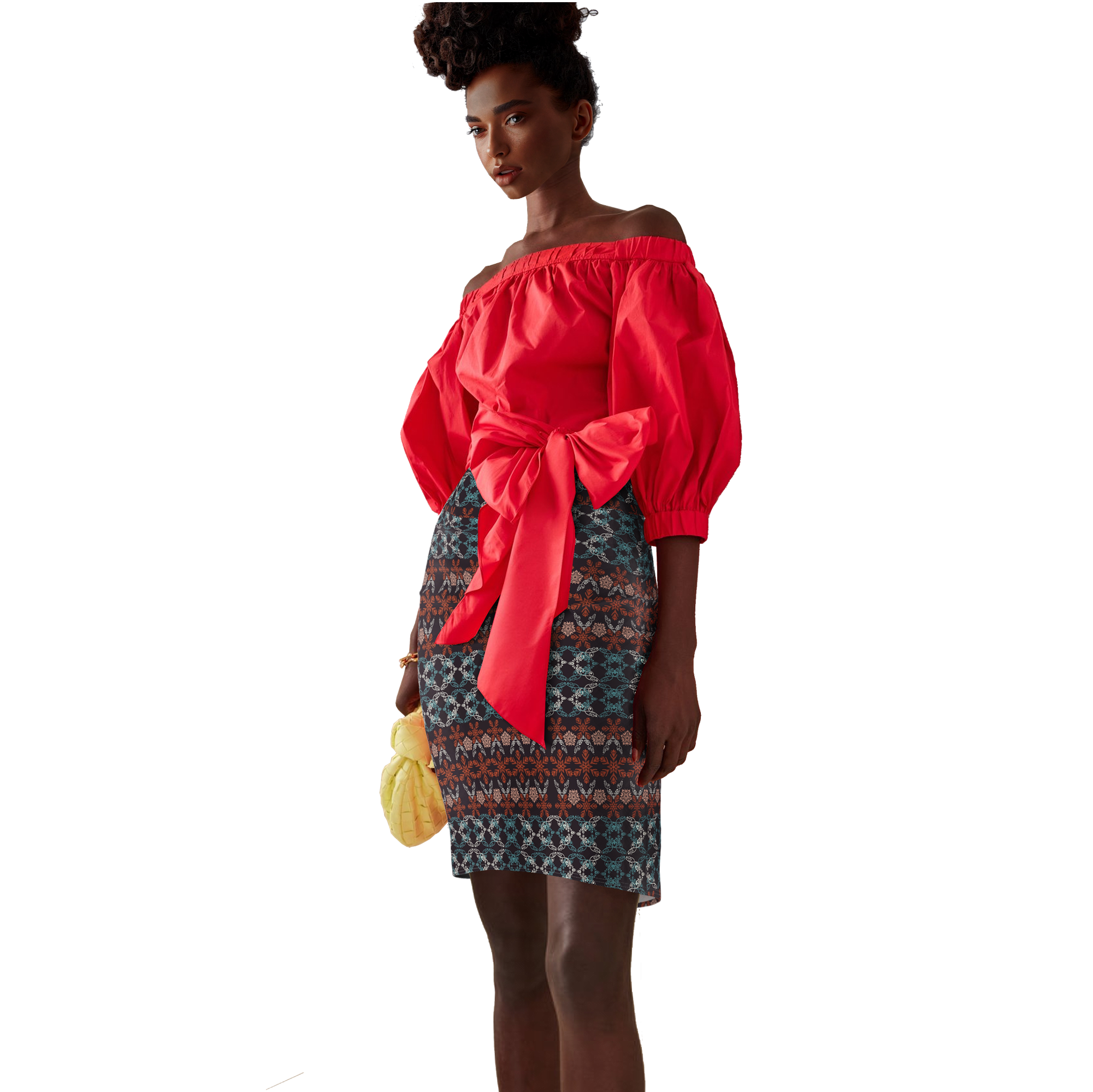 Miku Cropped Off-Shoulder Blouse