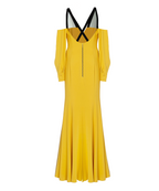 Somerset Maxi Crepe and Silk Dress
