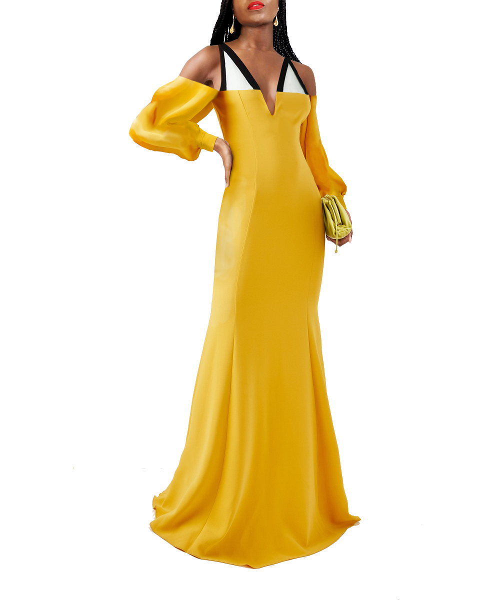 Somerset Maxi Crepe and Silk Dress